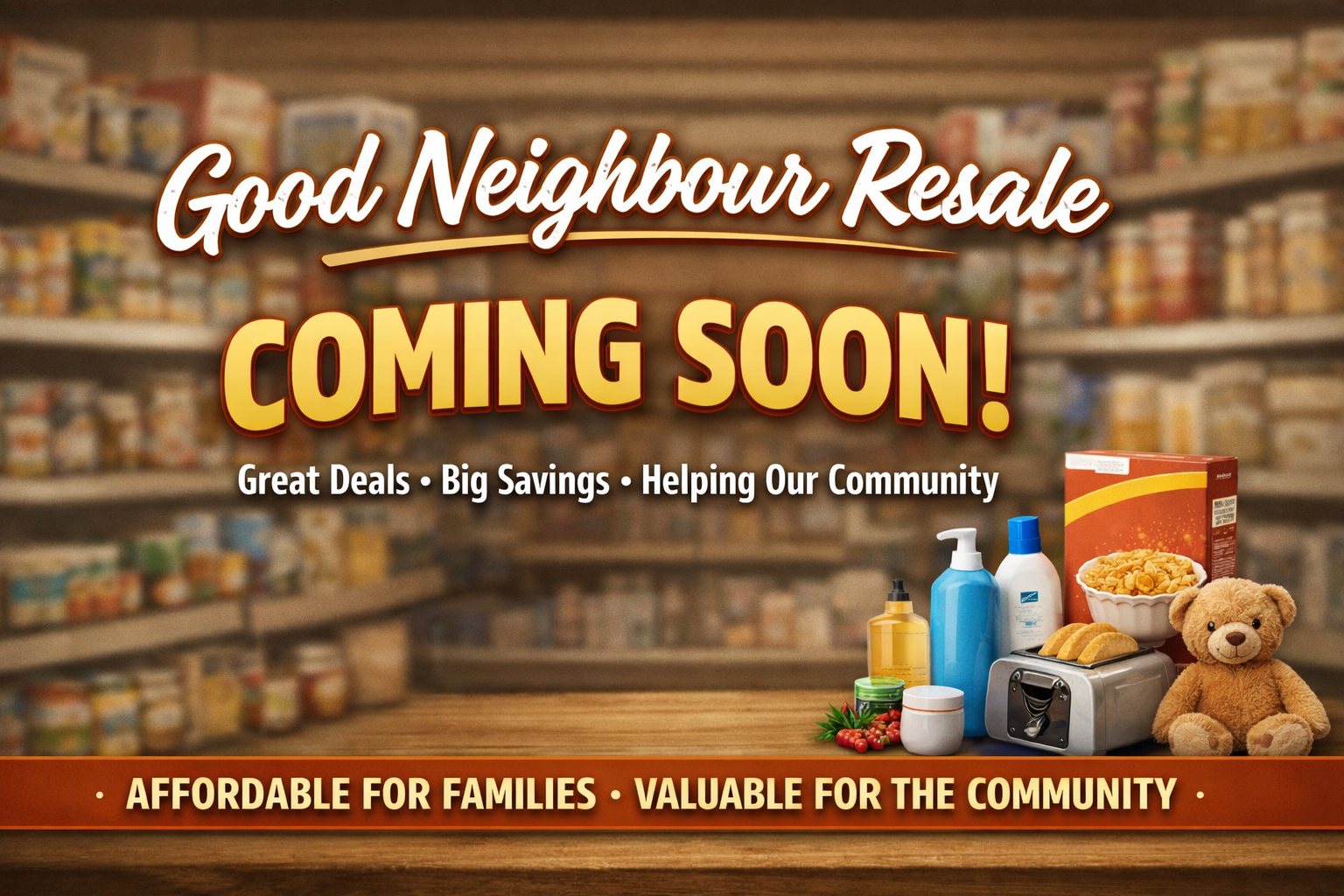 Good Neighbour Resale Coming Soon